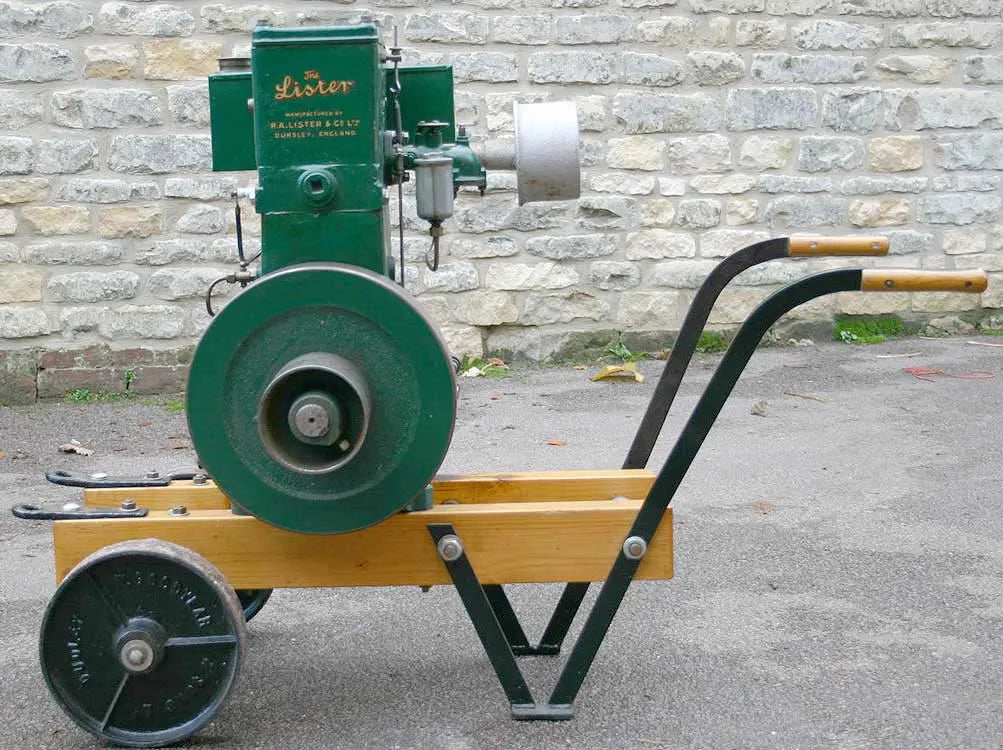 Lister D on trolley