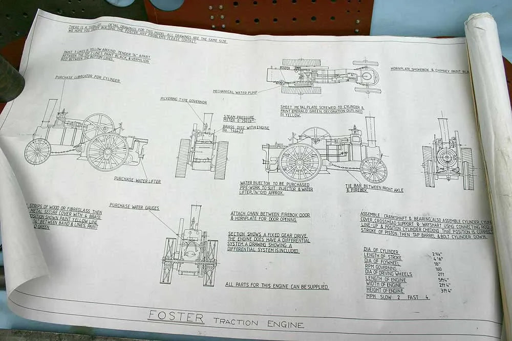 Part-built 4 inch scale Foster