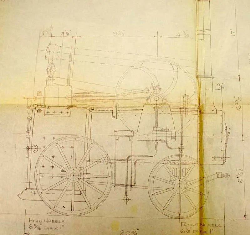 Part-built Ransomes portable engine