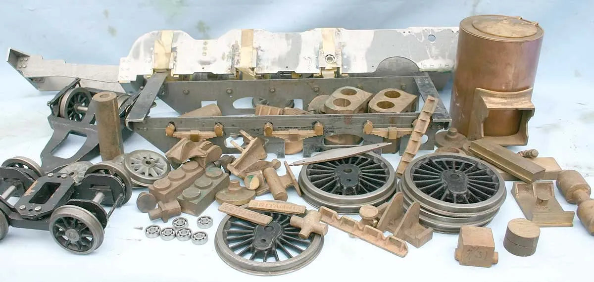 Part-built 3 1/2 inch gauge Britannia with Swindon boiler