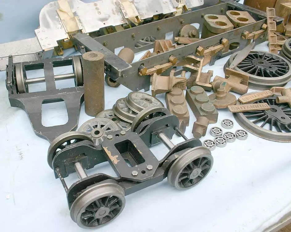Part-built 3 1/2 inch gauge Britannia with Swindon boiler