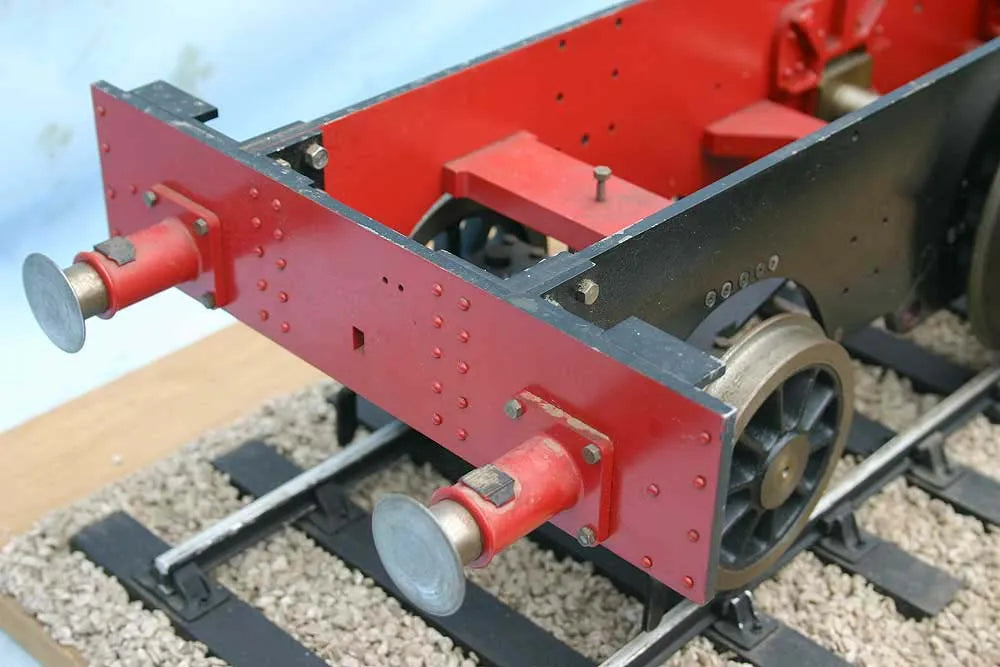 Part-built 5 inch gauge Prairie on display track