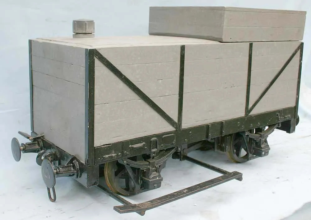 5 inch gauge ground level driving trolley, foot brake