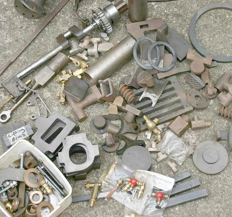 4 inch part-built Ruston tractor