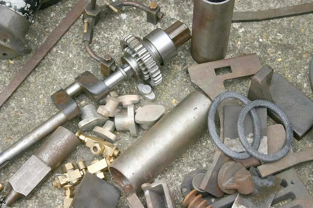 4 inch part-built Ruston tractor