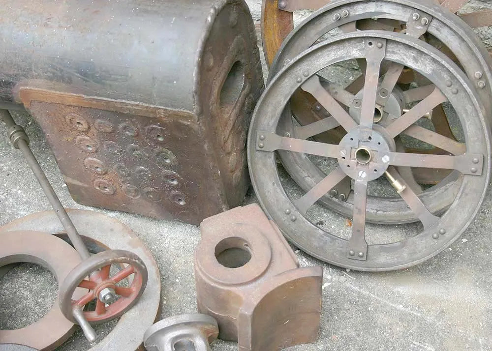 4 inch part-built Ruston tractor