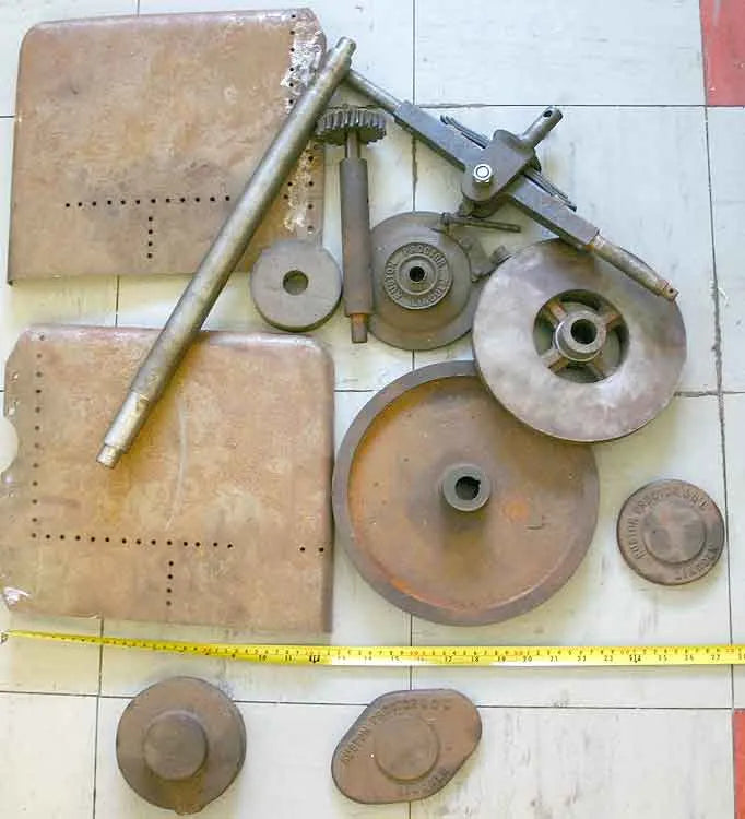 4 inch part-built Ruston tractor