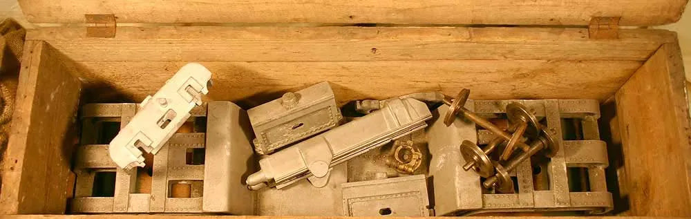 WW1 rail-mounted gun castings