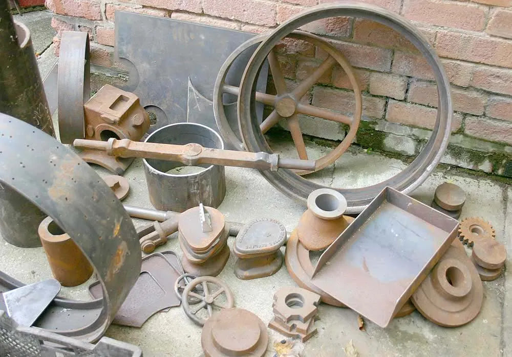 4 inch Burrell part-built boiler and castings
