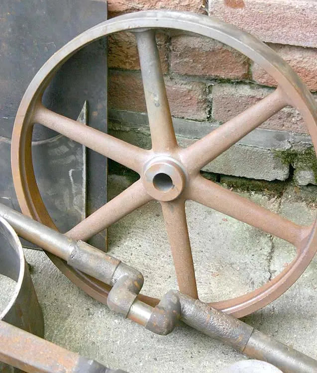 4 inch Burrell part-built boiler and castings