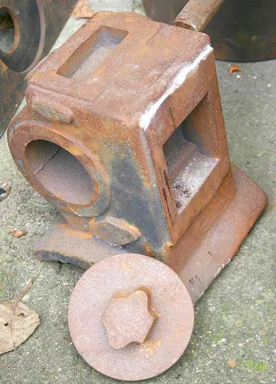 4 inch Burrell part-built boiler and castings