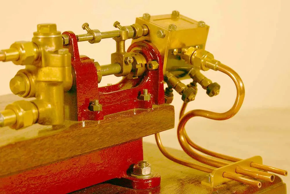 Stuart steam pump on base with water tank