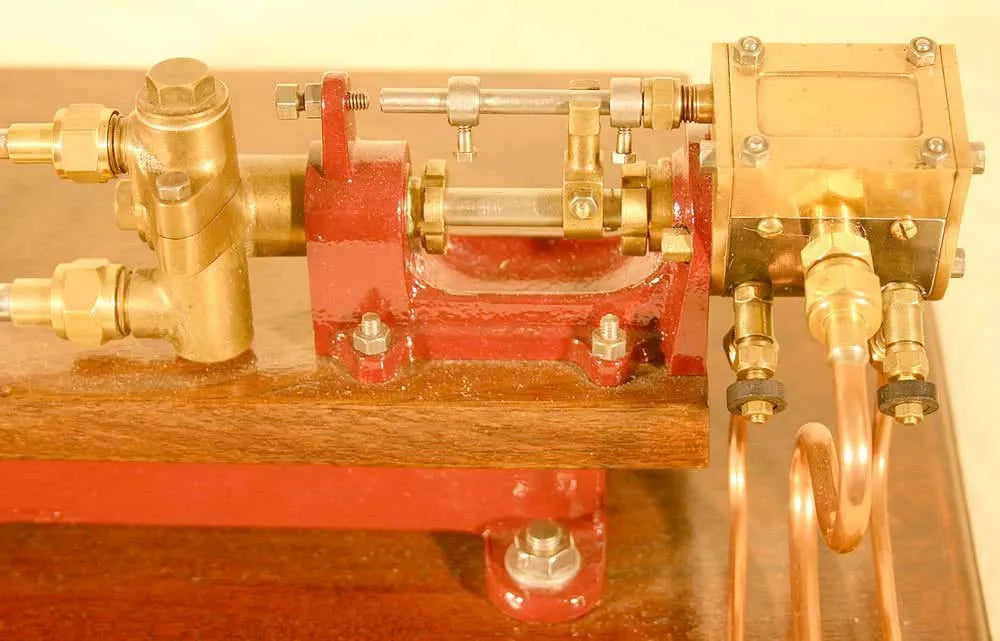 Stuart steam pump on base with water tank