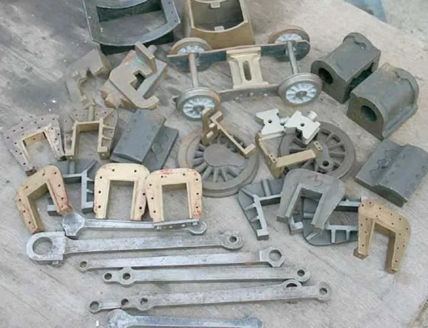 5 inch gauge 0-6-0 locomotive frames and misc castings