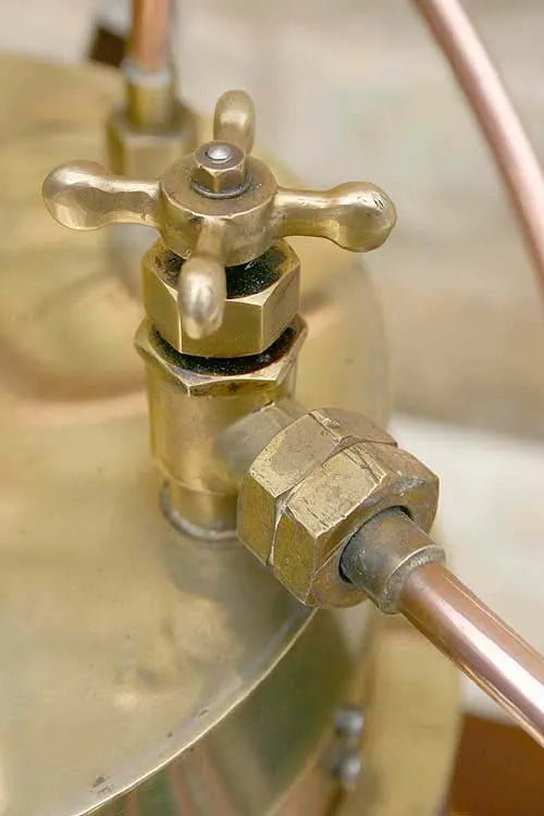 Stuart Sirius with test boiler