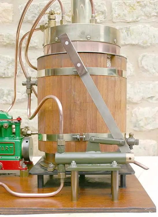 Stuart Sirius with test boiler