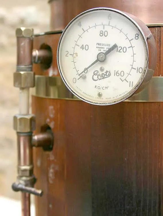 Stuart Sirius with test boiler