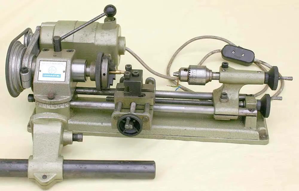 Unimat lathe with milling attachment