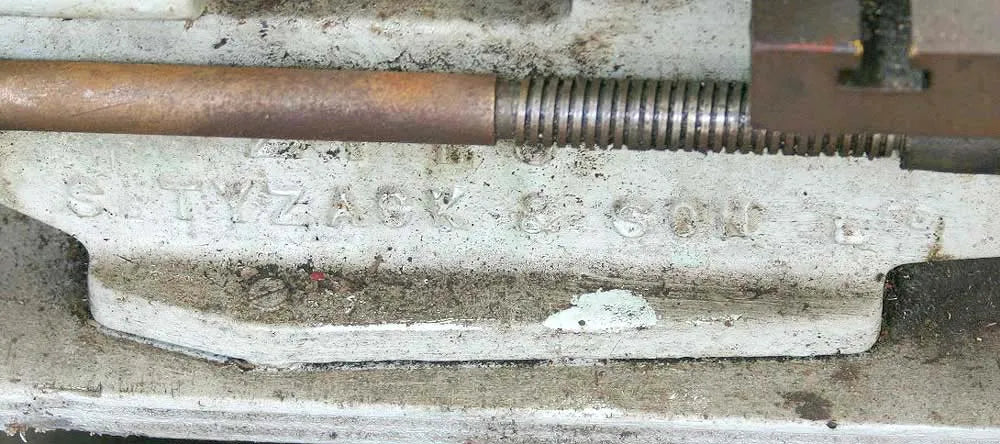Tyzack lathe for restoration