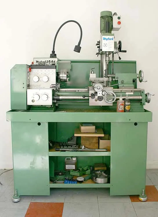 Myford 254 lathe with Rishton mill
