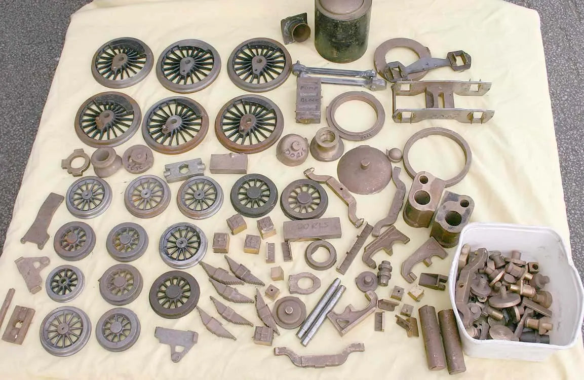 Part-built 3 1/2 inch gauge Black 5 with castings