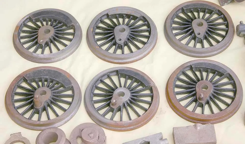Part-built 3 1/2 inch gauge Black 5 with castings