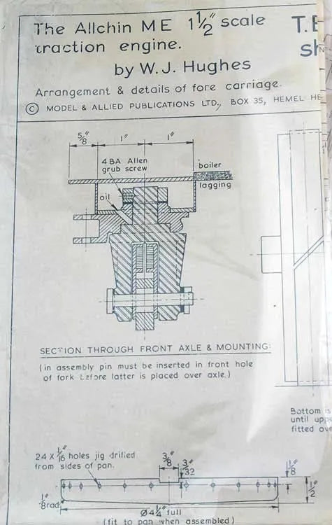 Parts 1 1/2 inch scale Allchin