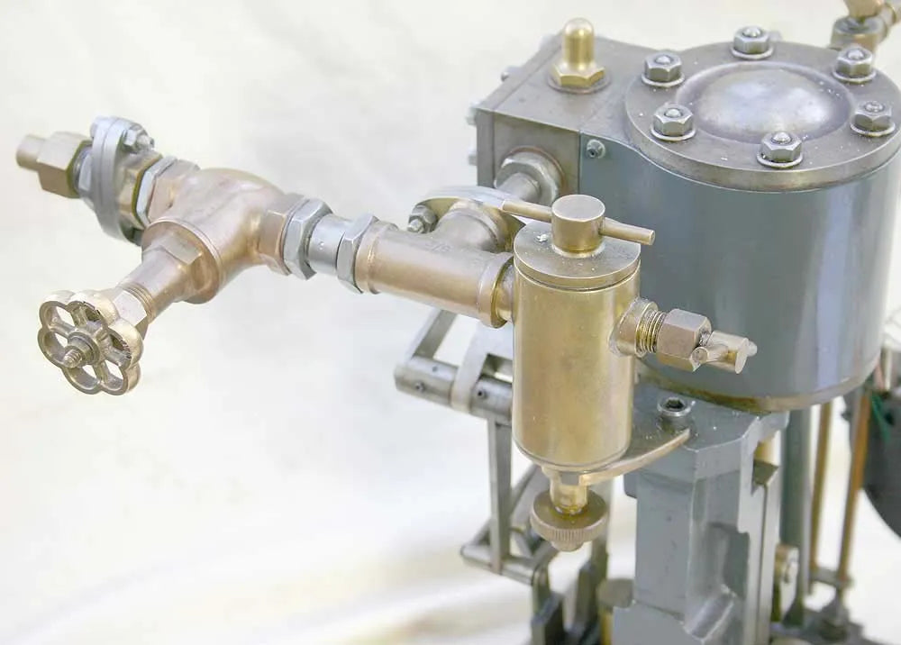 Clarkson vertical engine with reversing gear