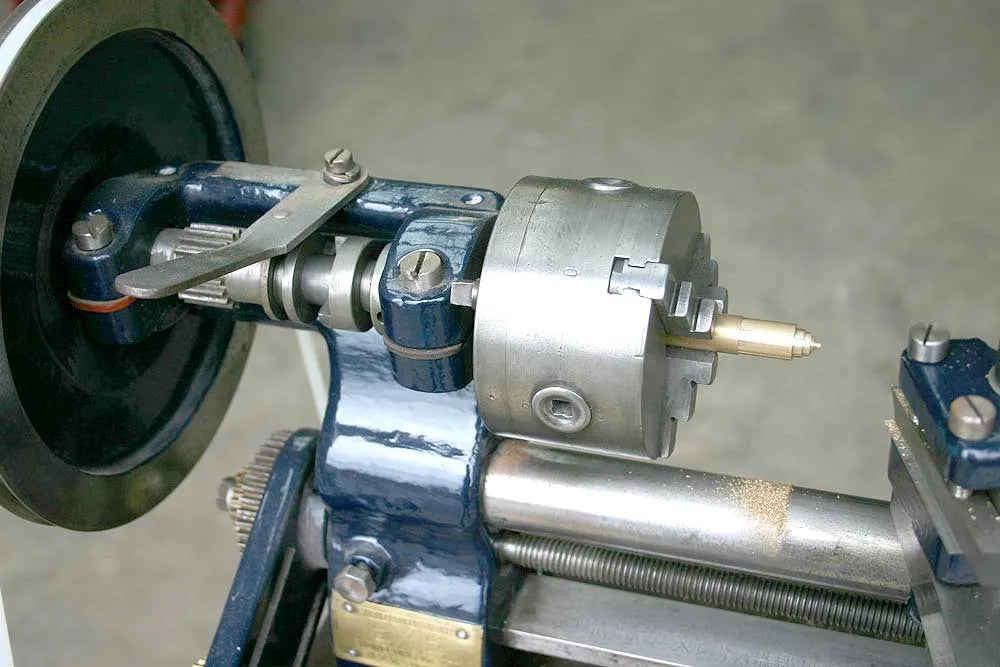 "Exe" treadle lathe