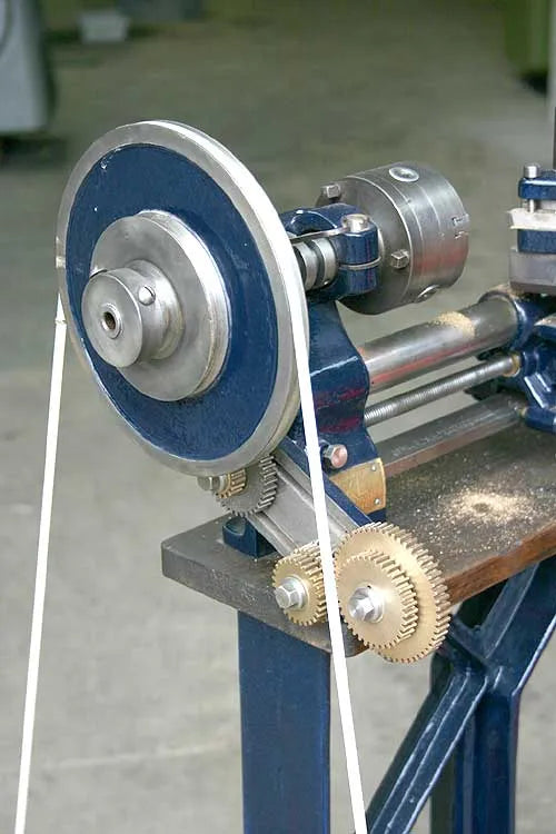 "Exe" treadle lathe