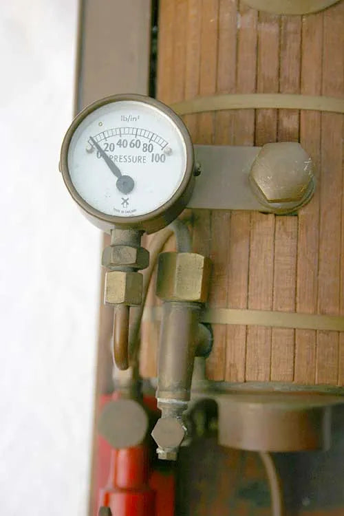 Horizontal marine boiler, wood lagged