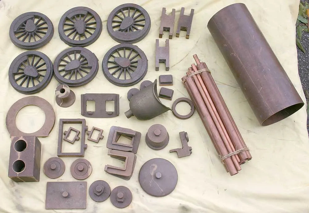 Castings and boiler material for 5 inch gauge "Pansy"