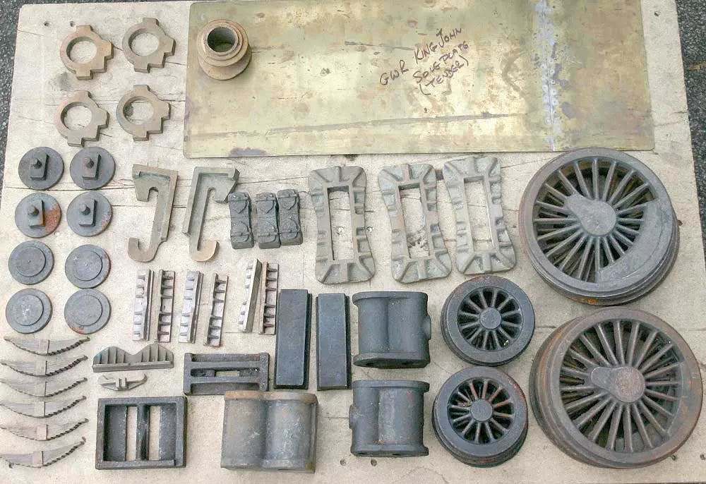 Frames and castings for 5 inch gauge "King John"