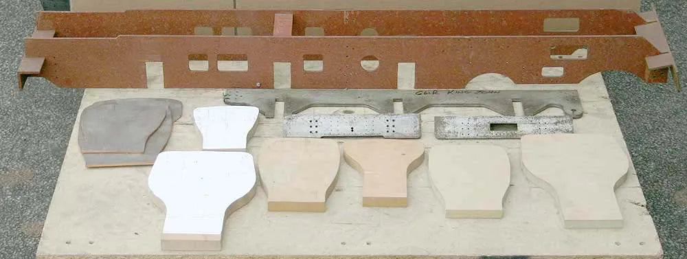Frames and castings for 5 inch gauge "King John"