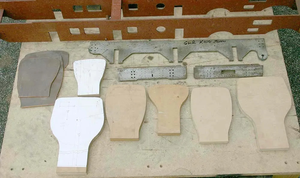 Frames and castings for 5 inch gauge "King John"