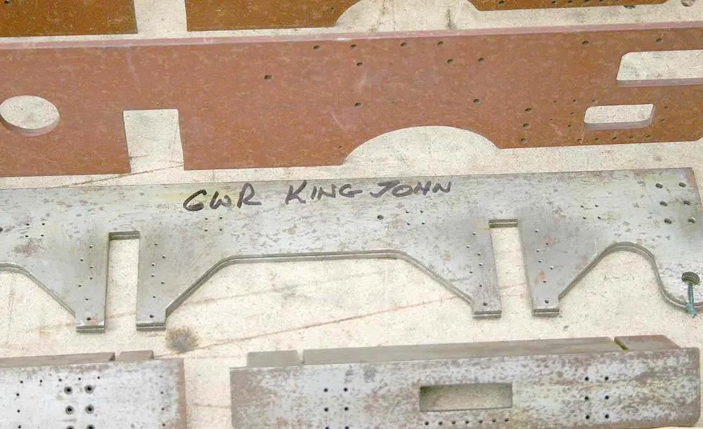 Frames and castings for 5 inch gauge "King John"
