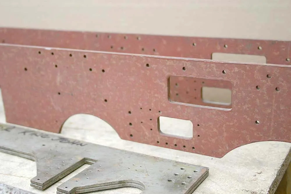 Frames and castings for 5 inch gauge "King John"