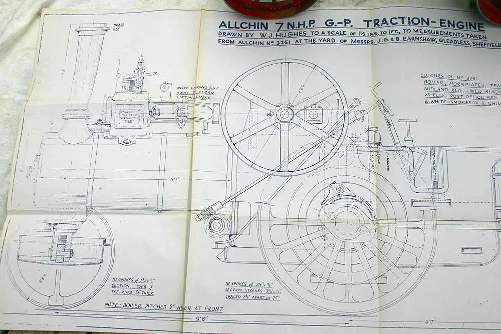 Part-built 1 1/2 inch scale Allchin, tender, box parts