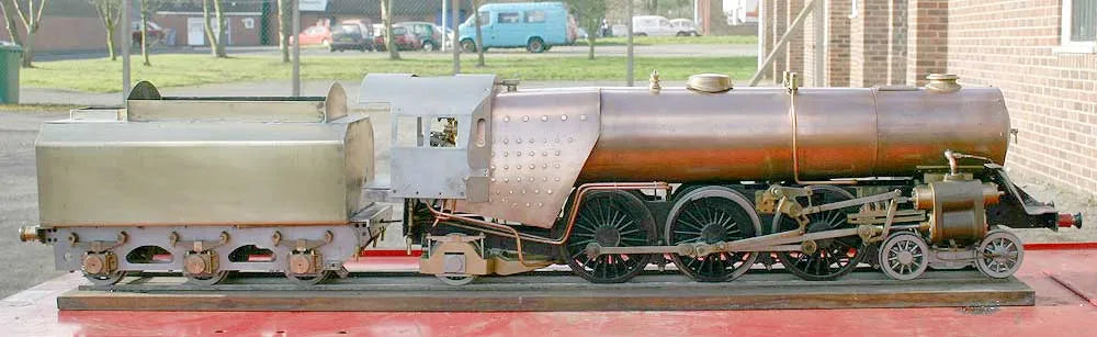 Part-built 3 1/2 inch gauge Britannia with boiler