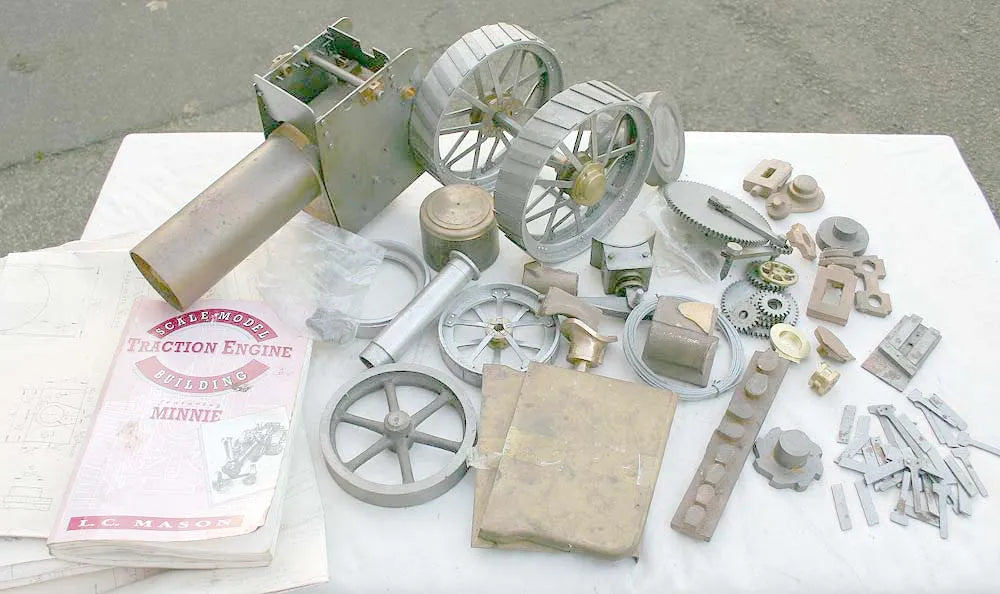 Part-built 1 inch scale Minnie traction engine