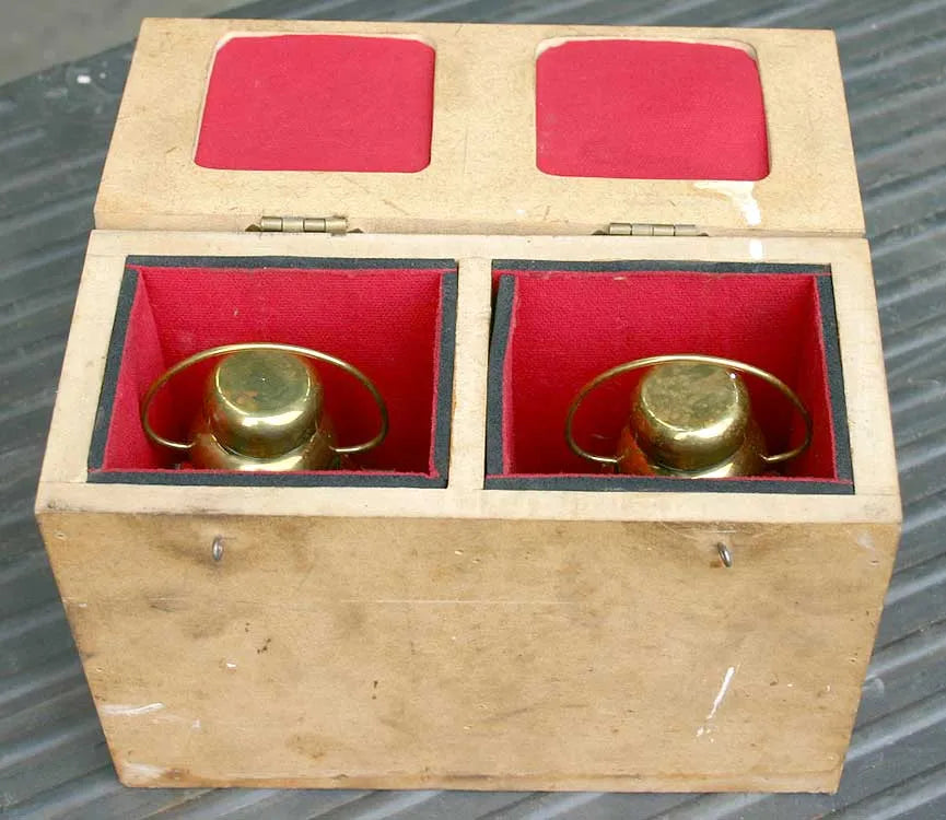 Pair 4 inch scale traction engine lamps