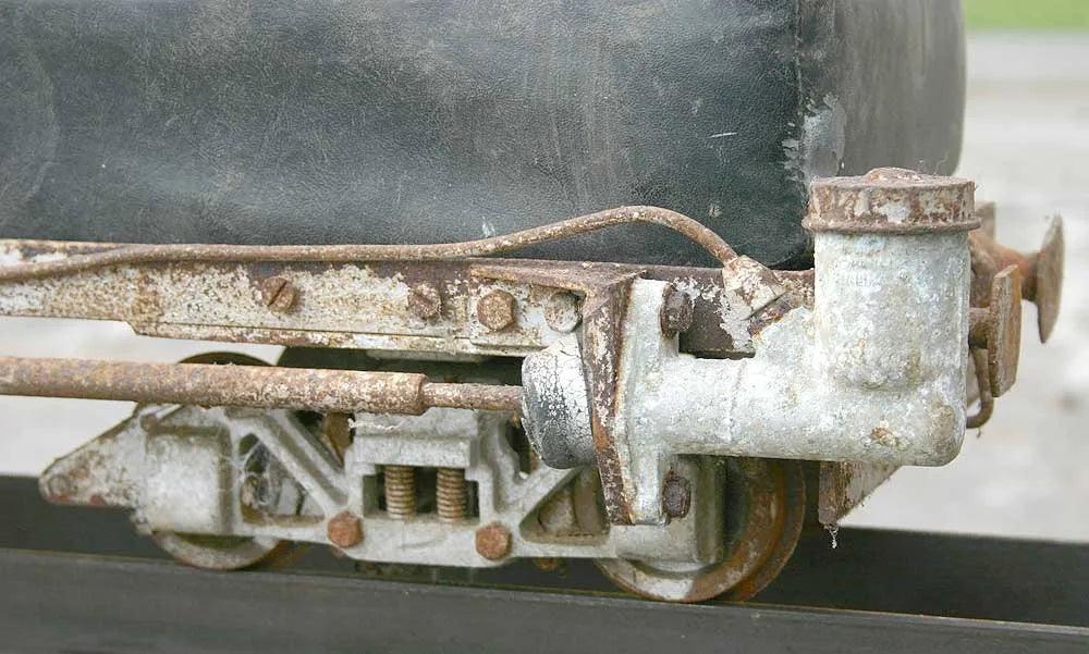5 inch gauge hydraulic braked bogie truck with cushion