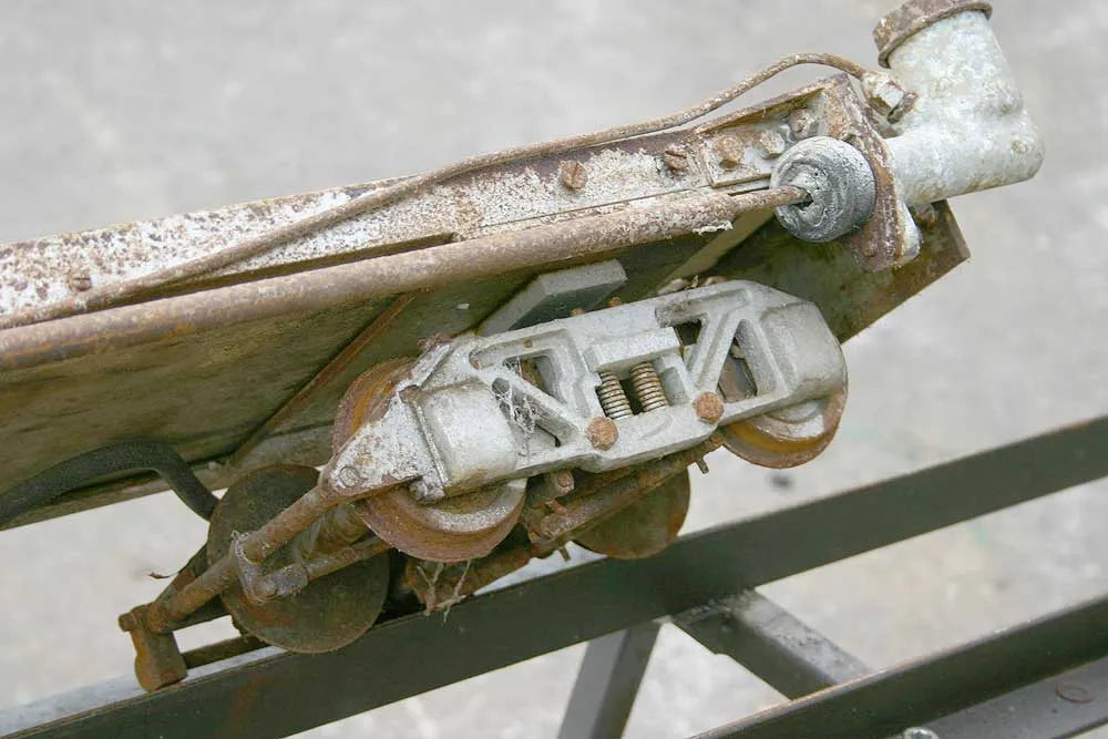 5 inch gauge hydraulic braked bogie truck with cushion