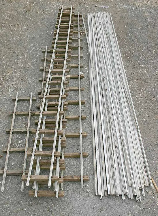 5 inch gauge rail and sleepers