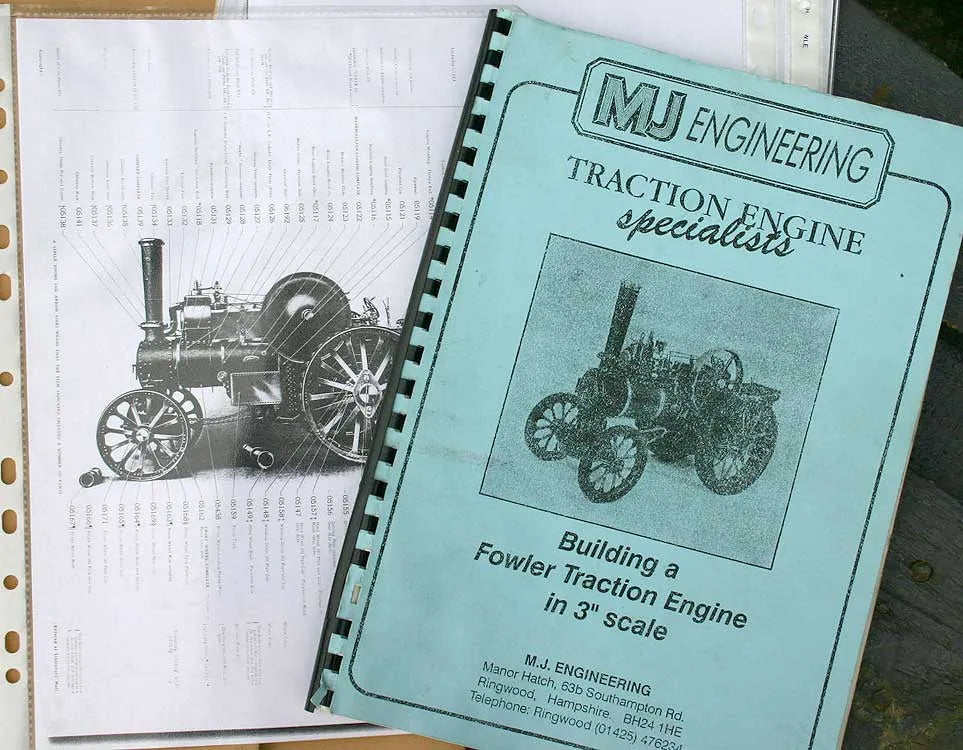 3 inch scale part-built Fowler agricultural
