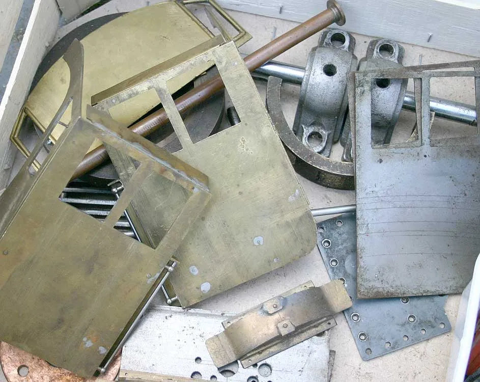 Miscellaneous locomotive castings and parts