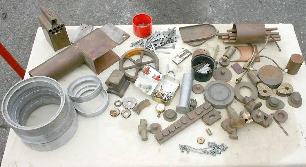 Part-built Minnie with castings