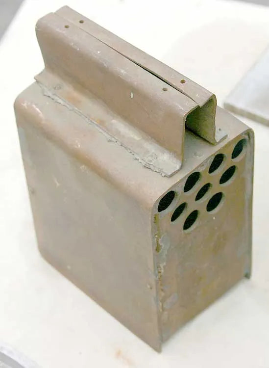Part-built Minnie with castings
