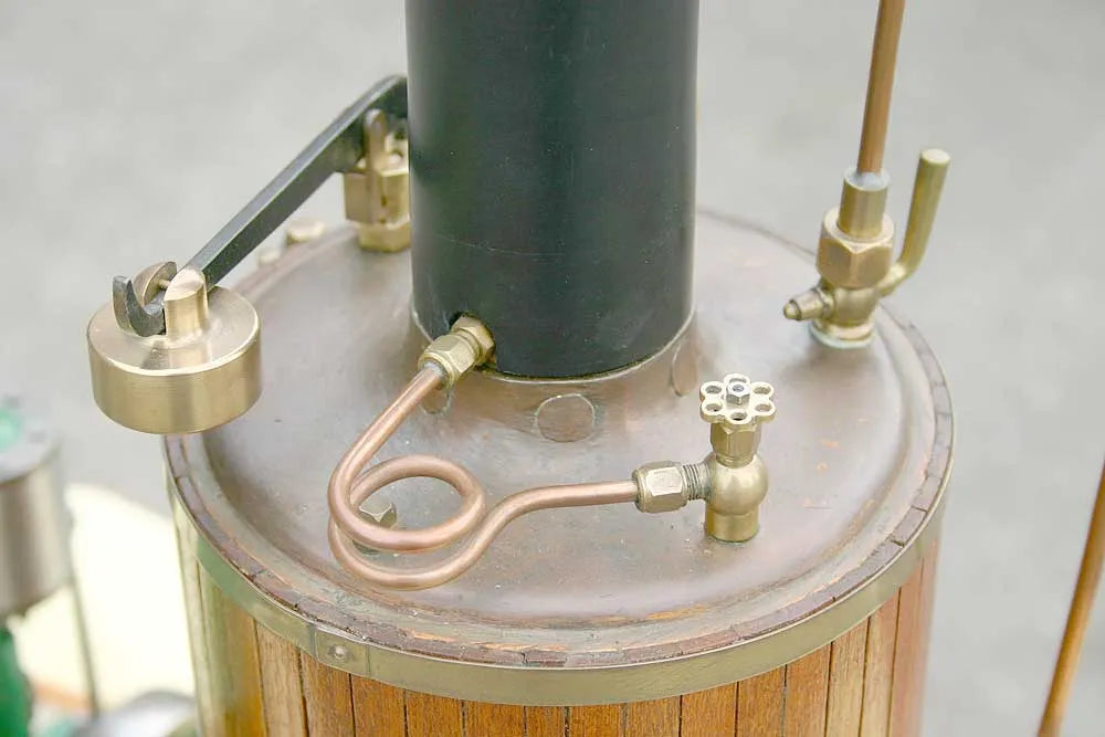 Coal-fired boiler with vertical engine