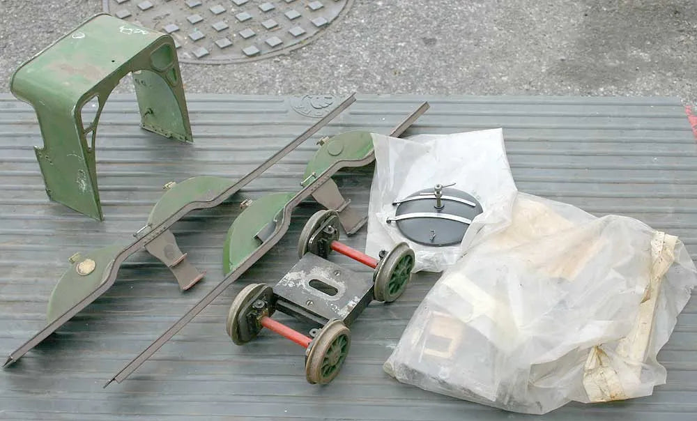 Dismantled 3 1/2 inch gauge Maisie